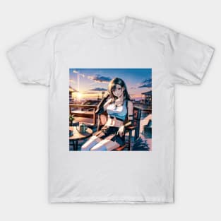 sunset tifa T-Shirt